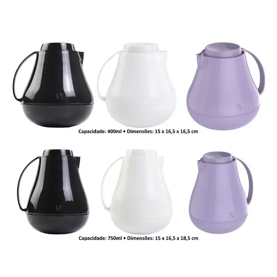 Garrafa Termica Bule Sonetto Cafe Cha BABY 400ml ou 750ml - SOPRANO