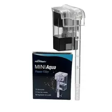 FILTRO HANG ON CASCATA PARA AQUARIOS DE ATÉ 10 LITROS MINI AQUA 250 LITROS HORAS AQUATANK
