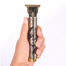 MÁQUINA DE CORTAR CABELO E BARBA SEM FIO KNUP KP-MA111 BAIXO RUÍDO - C/ ESCOVA DE LIMPEZA, TUBO DE ÓLEO E 3 PENTES