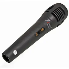MICROFONE COM FIO DINÂMICO KNUP MODELO KP-M0001 PRETO - CABO DE 1M - FREQUÊNCIA 80Hz - 15KHz - P10