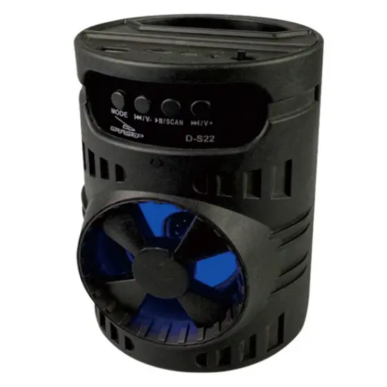 CAIXA DE SOM GRASEP D-S22 PRETA BT - USB - PENDRIVE - FM