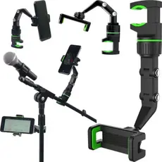 Suporte Celular Articulado Multifuncional Para Pedestal Microfone Carro Mesa Cama
