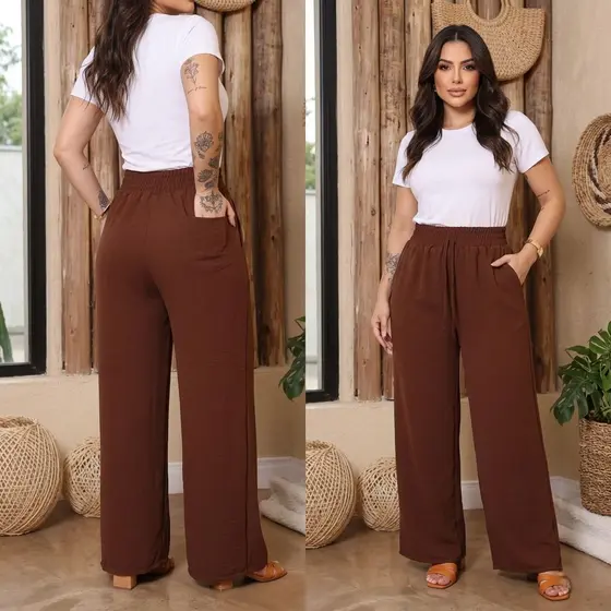 Calça Feminina Pantalona Dunas Casual