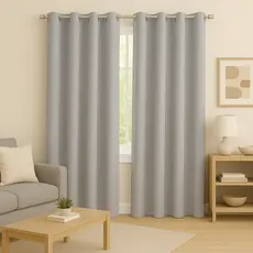 Cortina Sala Quarto Oxford Lisa 3,00x2,50m Com Ilhós Varão Para Escritório Cores Variadas Cozzilar