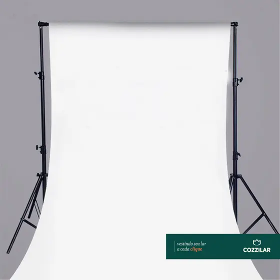 Fundo Fotográfico Branco Verde em Tecido 2,00x1,50m Cenário Para Fotos Fundo Infinito Cozzilar