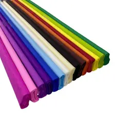 Kit Com 40 Folhas De Papel Crepom 48cm X 2m Sortidos
