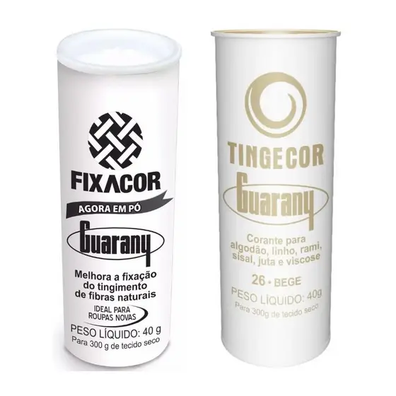 Kit FixaCor + Corante de Roupas Bege Guarany