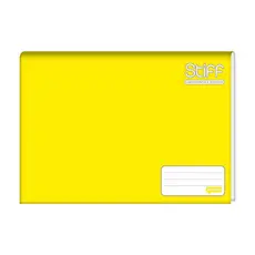 Caderno de Desenho Brochura Capa Dura 96F Stiff Amarelo Jandaia