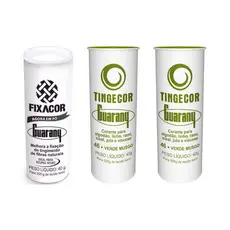 Kit FixaCor + 2 Corante de Roupas Verde Musgo Guarany