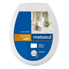 Tampa De Privada Assento Sanitário Universal Soft Oval Bco