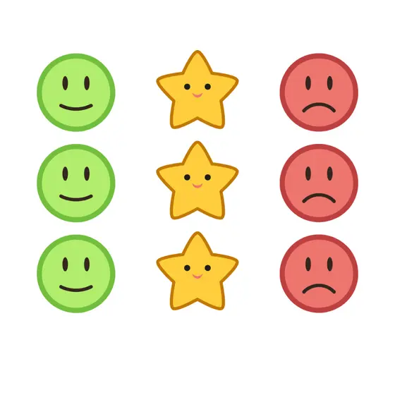 Emoji Carinhas Feliz, Triste E Estrelas Avulsos - Quadros
