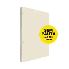Refil Argolado Sem Pauta 90g 80 folhas Universitário Colegial A5