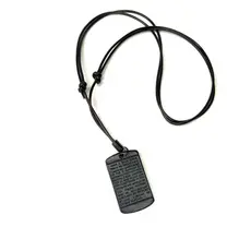 Colar Cordão Masculino 10 Mandamentos Religião fé