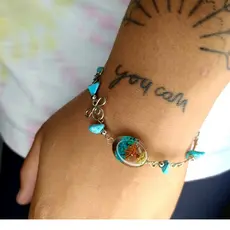 Pulseira Hippie Artesanal Pingente Arvore da Vida Feminina Resistente