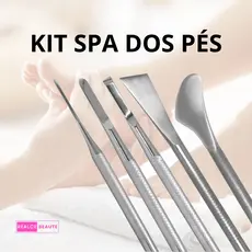 Kit Spa Dos Pés De Aço Inox Slim (5 peças) Já Afiadas Podem Ser Esterilizadas