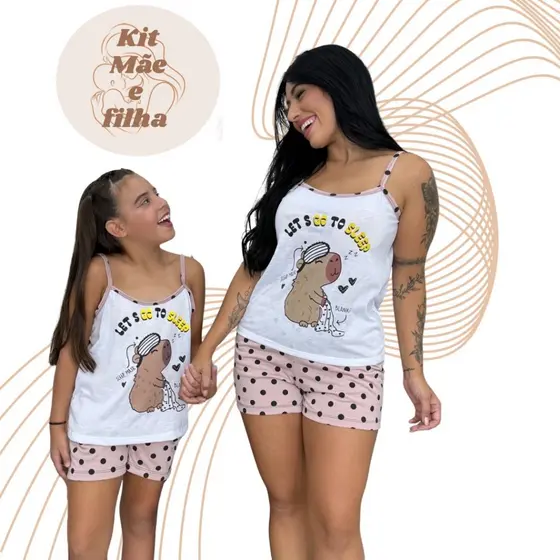 Kit Mae e Filha Baby Doll Alcinha Personagens