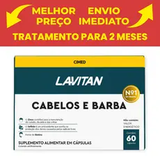 Lavitan cabelos hair e barba 60caps.