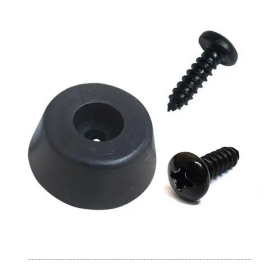 kit 24un pe pezinho de borracha medio pequeno para moveis cx de som
