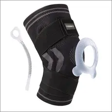 Joelheira De Compressão com Strap Esporte Corrida Academia Premium