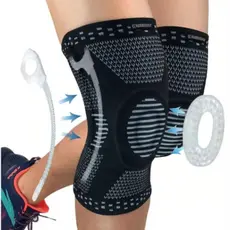 Joelheira De Compressão Ortopedica Crossfit Premium Original Rubber Fit