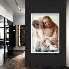 Quadro Decorativo Personalizado Grande Para Sala Quarto Casal Parede Decoração Moldura Retrato Família - Sua Foto Aqui