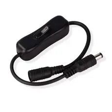 Interruptor Liga Desliga P4 para Fita LED 12V Preto 1 Unidade