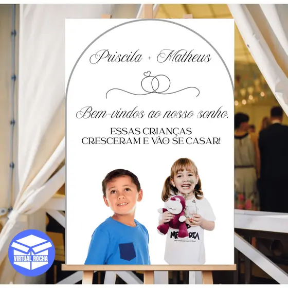 Placa Decorativa Bem-Vindo Entrada Casamento Essas Crianças Cresceram e Vão se Casar MDF
