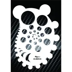 Stencil Circulos e formas para aerografias e pinturas