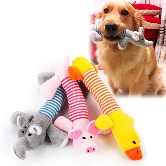 Brinquedo Para Cachorro Mordedor Com Apito Interativo Pelucia Animais Para cães Raças Pequena Médias