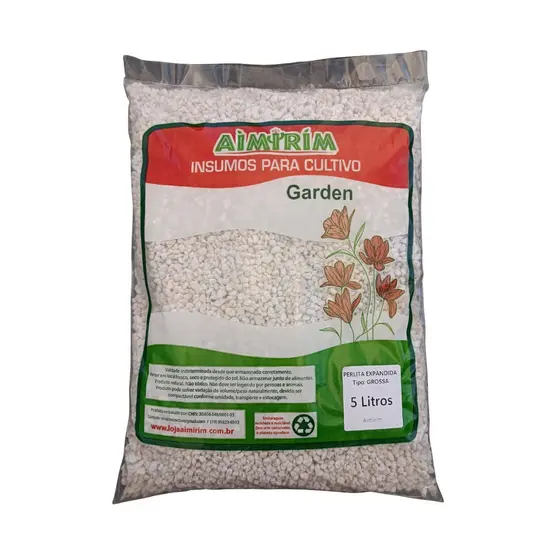 Perlita Expandida Grossa - 5 Litros