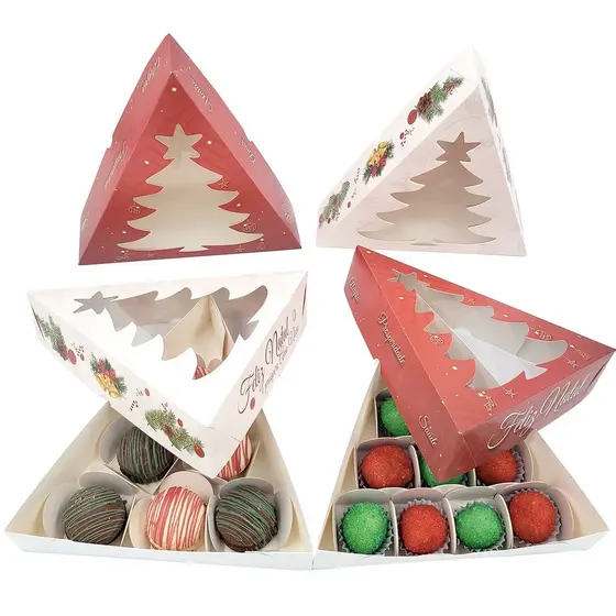10 Caixas em formato de Arvore De Natal para 06 ou 10 Doces e lembrancinhas (escolher caixa / cor)
