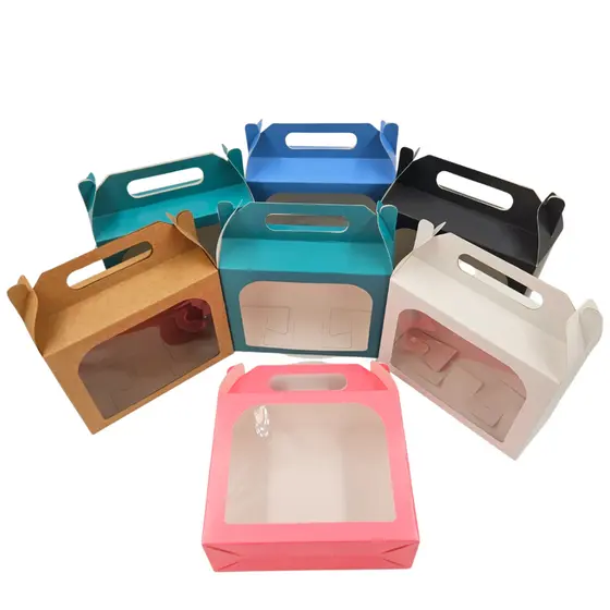 15 Caixas Embalagem Maleta 15x12x6 com Visor para Doces, Sabonetes, Perfumes, Kit Presente (6 cores)