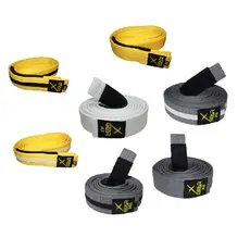 Faixa Infantil Jiu Jitsu Xgear - Branca Cinza Amarela
