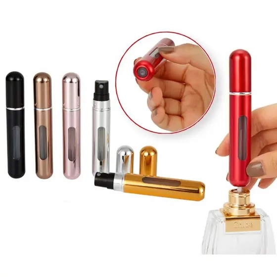 Porta Perfumes 8ml Big Grande Atomizador Recarregável Spray guarda perfume líquidos