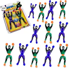 Boneco Que Gruda Na Parede Ninja Geleca Infantil Brinquedo