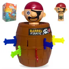 Brinquedo Infantil Pula Pirata Barril Medio Crianças