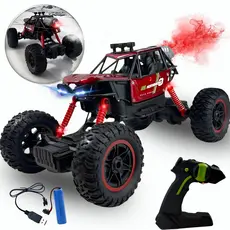 Carrinho De Controle Remoto Grande Com Fumaça Brinquedo Subida Na Terra