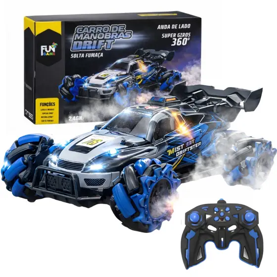 Carro Drift Controle Remoto 360° Com Luzes e Alta Velocidade