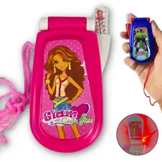 Celular De Brinquedo Musical C/ Luz Botões Telefone Abre