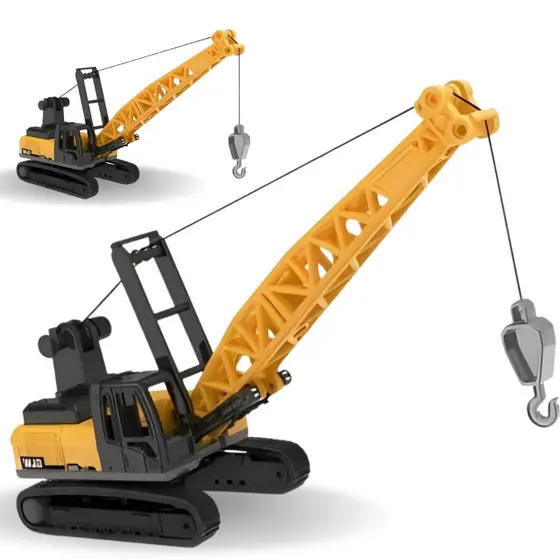 Miniatura Guindaste Máquina Construção Articulado Infantil