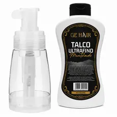 Kit Completo de Cuidados Masculinos com Talco e Talqueiro Pulverizador Barbeiro Profissional