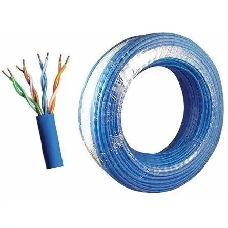 Cabo Fio Para Câmera De Segurança 4 Vias Azul Cftv O Melhor
