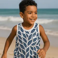 Camiseta Regata Infantil Menino 100% Algodão Estampada Verão