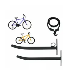 Suporte Parede 1 Par Para Bicicleta / Cadeira / Skate + Elástico