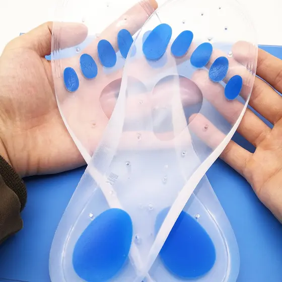 Palmilha de Silicone Ortopédica Unissex para Fascite Plantar: Conforto e Suporte para os Pés