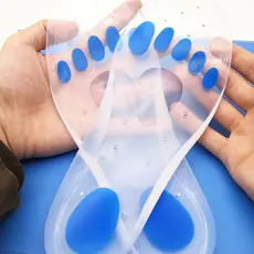 Palmilha de Silicone Ortopédica Unissex para Fascite Plantar: Conforto e Suporte para os Pés