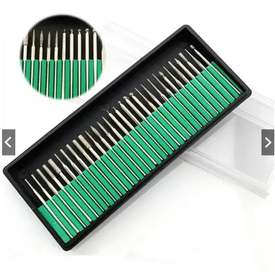 Kit 30 Brocas Diamantadas Lixadeira Unha Drill Fresa Gel