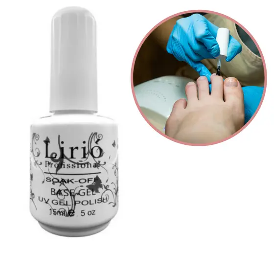 Base Gel Lirió LED UV 15ml Polish Unhas Acrigel