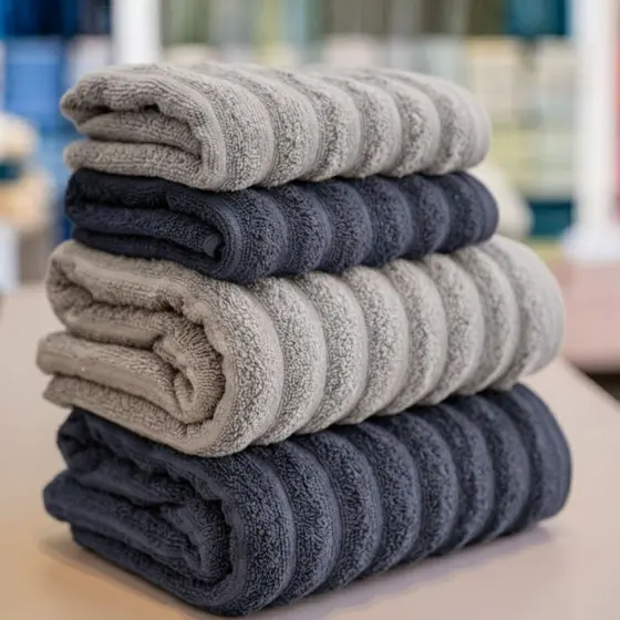 Jogo de Toalha de Banho 100% Algodão 4 Peças Gigante Grossa Excelente Absorção Banhão Habitat Wave