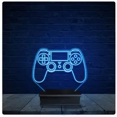 Luminária Led Acrilico Abajur - PS4 Playstation controle